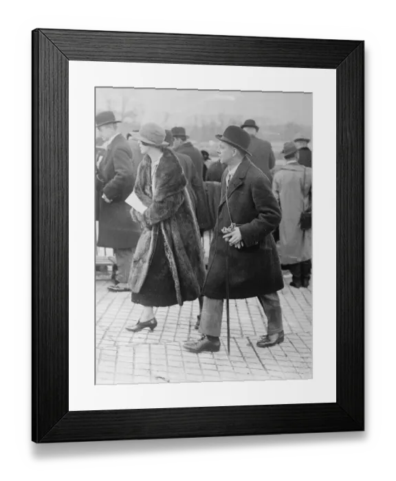 Framed Print : Mr C R Baron Owner of Arravale American-bred Thoroughbred racehorse 5 February 1923