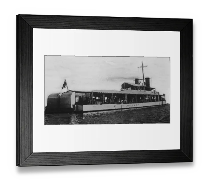 Framed Print : HMS Gnat, river gunboat. 19 January 1927 Framed Print : HMS Gnat, river gunboat. 19 January 1927