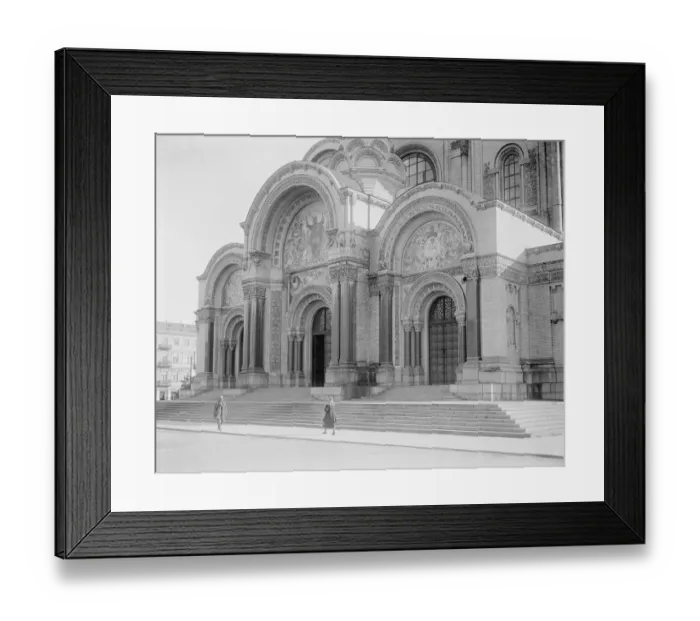 Framed Print : Warsaw Poland The main entrance to the Russian Church at Warsaw showing a highly Framed Print : Warsaw Poland The main entrance to the Russian Church at Warsaw showing a highly