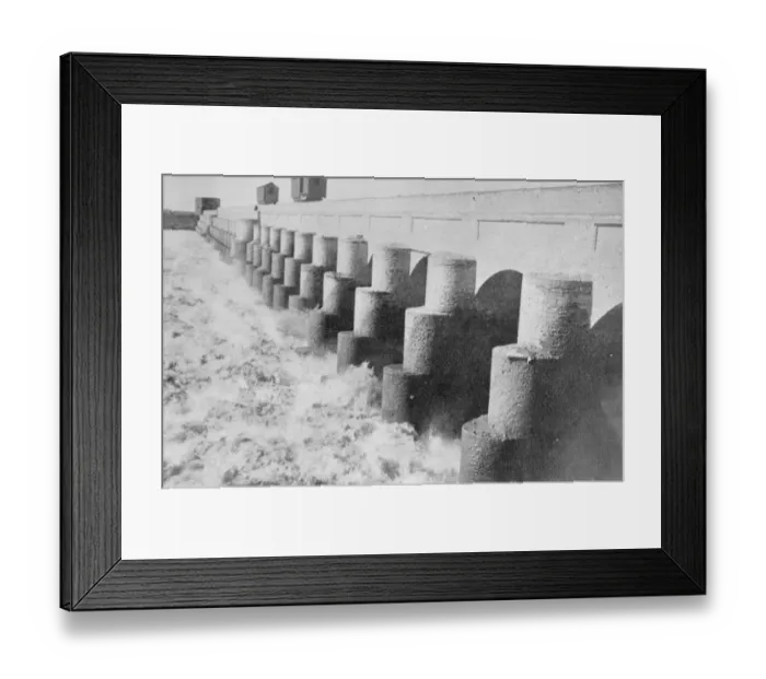 Framed Print : A real achievement in Mesopotamia. The Hindiyah Barrage on the Euphrates. It is Framed Print : A real achievement in Mesopotamia. The Hindiyah Barrage on the Euphrates. It is