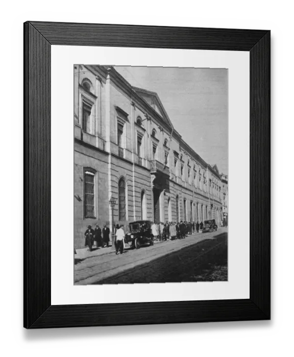 Framed Print : Madrid University. 19 March 1929