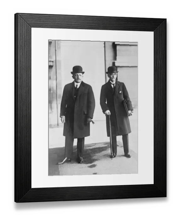 Framed Print : Belgian Minister in Paris. M Theunis ( Belgian Premier, left ) and M Hymans ( Framed Print : Belgian Minister in Paris. M Theunis ( Belgian Premier, left ) and M Hymans (