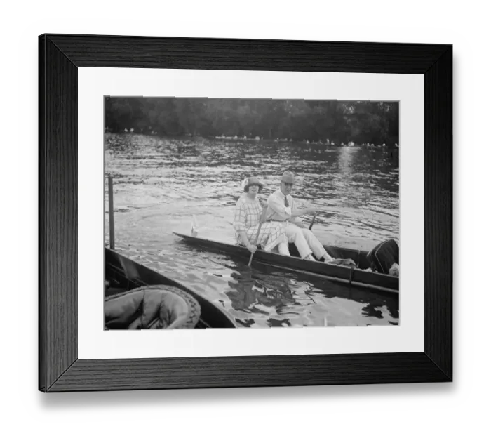 Framed Print : Marlow regatta. Sir Arthur and Lady Boscawen who were amongst the many interested spectators Framed Print : Marlow regatta. Sir Arthur and Lady Boscawen who were amongst the many interested spectators