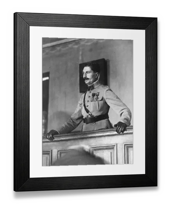Framed Print : Captains fatal shots. Captain Georges Rouhier, an officer of the Legion d Honneur Framed Print : Captains fatal shots. Captain Georges Rouhier, an officer of the Legion d Honneur