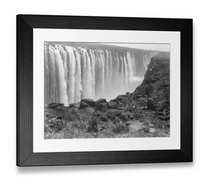 Framed Print : Victoria Falls in southern Africa on the Zambezi River 1910 Framed Print : Victoria Falls in southern Africa on the Zambezi River 1910
