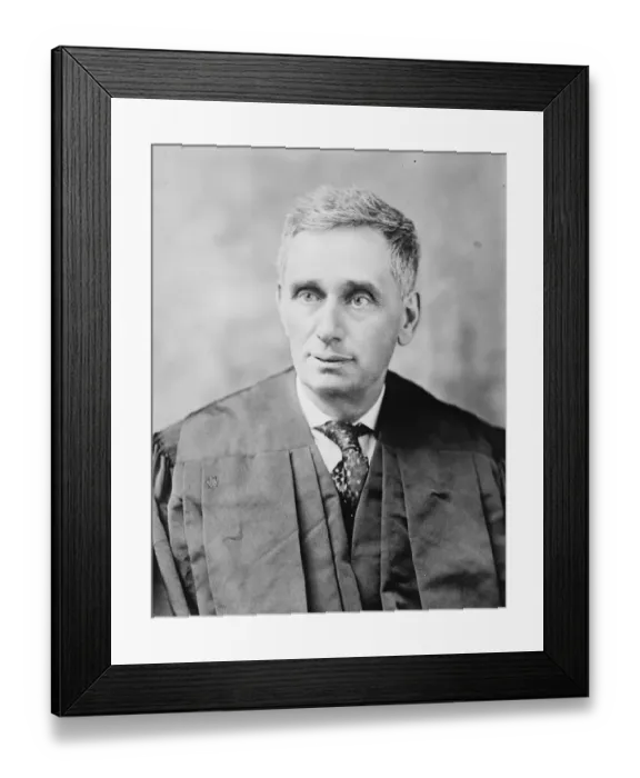 Framed Print : Justice Louis D Brandeis of the United States Supreme Court. 1924 Framed Print : Justice Louis D Brandeis of the United States Supreme Court. 1924