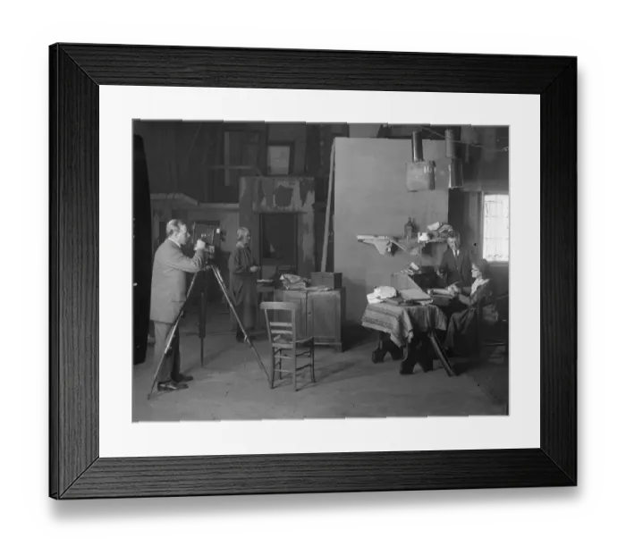 Framed Print : Filming Ibsens Pillars of Society. The cast includes Ellen Terry. 1920 Framed Print : Filming Ibsens Pillars of Society. The cast includes Ellen Terry. 1920