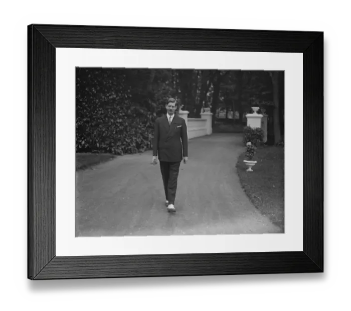 Framed Print : Prince Carol at South Godstone today, where he has been the guest of Count Jonescu