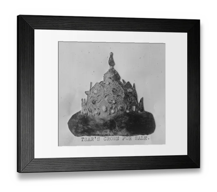Framed Print : Russian Crown Jewels for Sale It is reported that the Soviet Goverment proposes