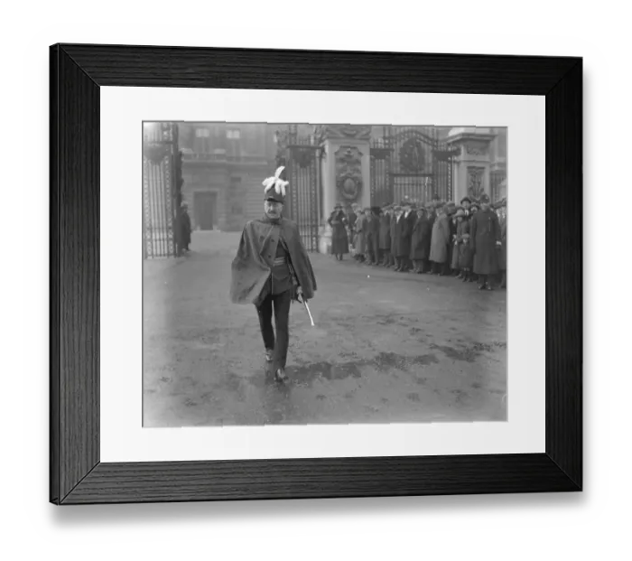 Framed Print : Investiture at Buckingham Palace. Colonel Reginald Hallward Morgan, decorated with the CBE Framed Print : Investiture at Buckingham Palace. Colonel Reginald Hallward Morgan, decorated with the CBE
