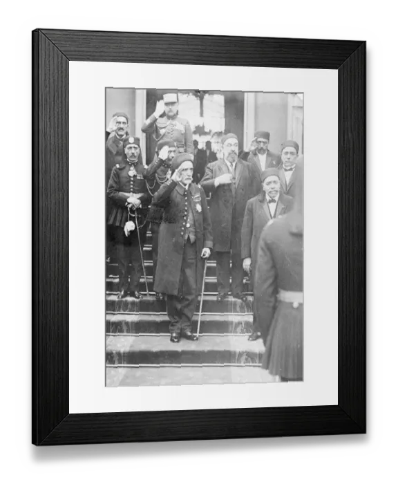 Framed Print : The Bey of Tunis in Paris. The Bey of Tunis leaving the Elysee after visiting