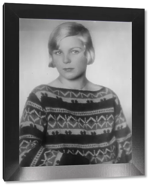 Amanda Pritz, daughter of a wealthy Viennese butcher. 22 July 1927