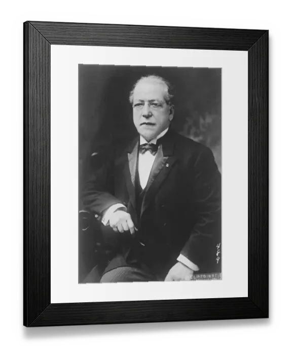 Framed Print : Mr Samuel Gompers, President of the American Federation of Labour who is seriously