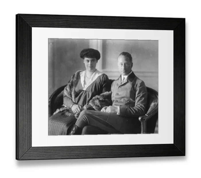 Framed Print : German ex - Crown Prince, Prince Friedrich Wilhelm and the ex - Crown Princess Framed Print : German ex - Crown Prince, Prince Friedrich Wilhelm and the ex - Crown Princess