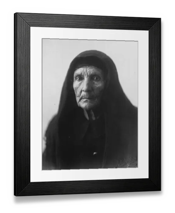 Framed Print : Mlle Irene Cosyris, who celebrated her 112th birthday on 1st December. She lives Framed Print : Mlle Irene Cosyris, who celebrated her 112th birthday on 1st December. She lives
