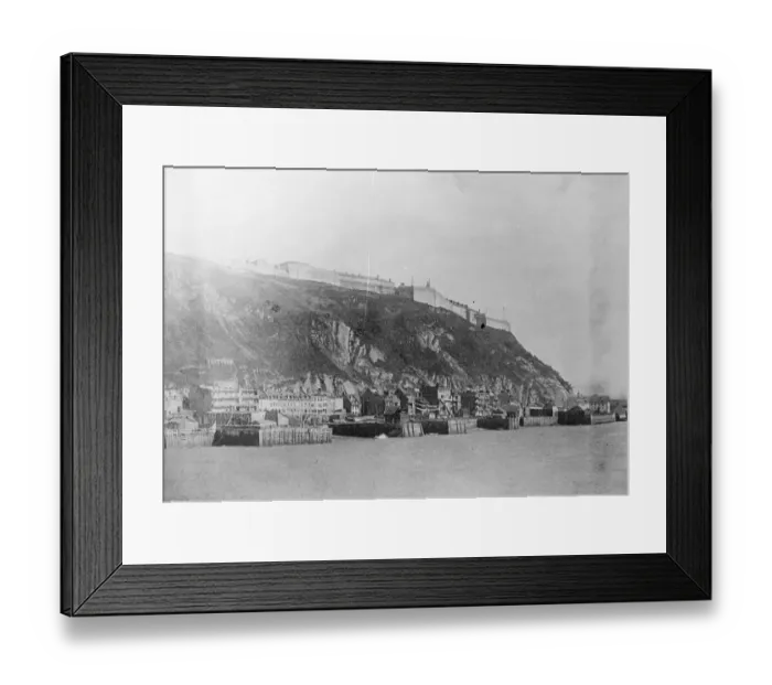 Framed Print : Cape Diamond and Citadel, Quebec. 11 March 1922 Framed Print : Cape Diamond and Citadel, Quebec. 11 March 1922