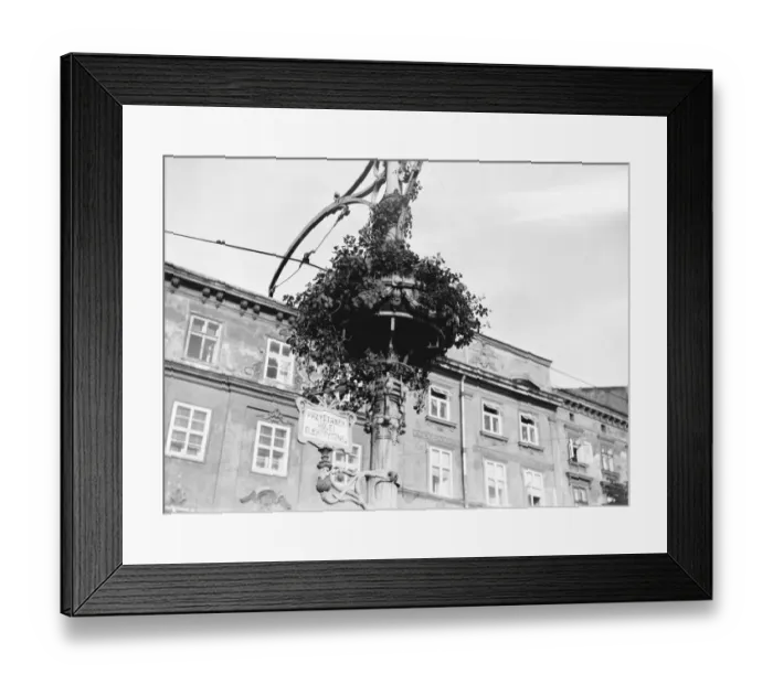 Framed Print : Cracow, Poland. A charming feature of the streets of Cracow is the floral decorations Framed Print : Cracow, Poland. A charming feature of the streets of Cracow is the floral decorations