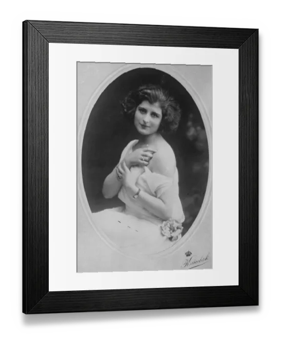 Framed Print : A Royal introduction. Described by the Queen of Italy as the prettiest girl she Framed Print : A Royal introduction. Described by the Queen of Italy as the prettiest girl she