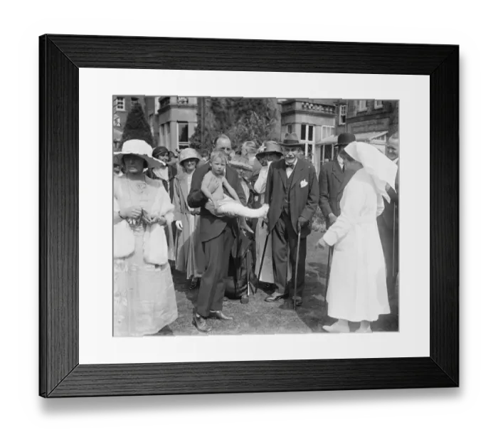 Framed Print : Prince Henry lays foundation stone of nurses home at Brockley Hill. 23 June 1923