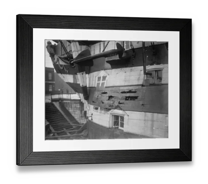 Framed Print : Remarkable device to preserve HMS Victory in dry dock at Portsmouth, England
