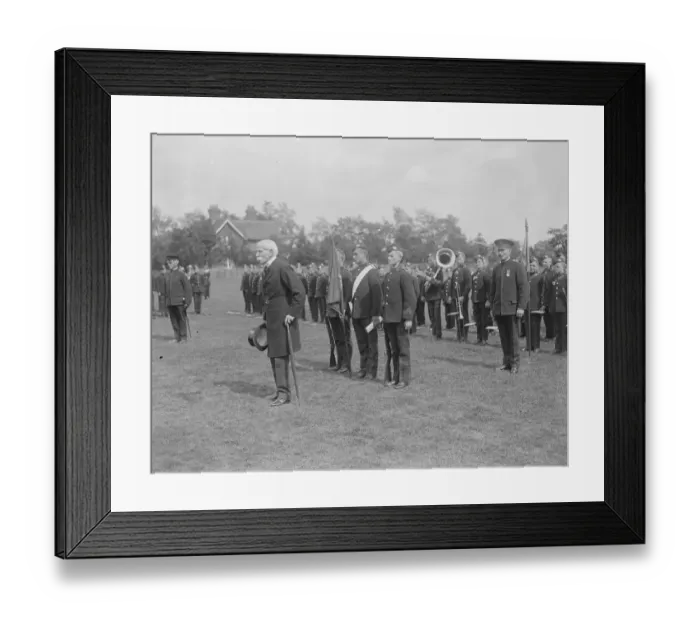 Framed Print : Princess Mary at the Gordon Bois home. General Sir G W A Higginson ( in civilian