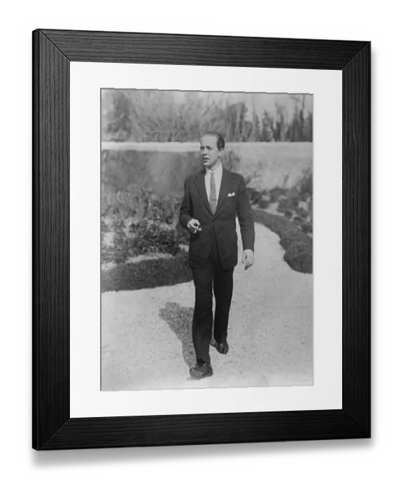Framed Print : Count von Hochberg who is supposedly engaged to Princess Ileana of Romania. 28 Framed Print : Count von Hochberg who is supposedly engaged to Princess Ileana of Romania. 28