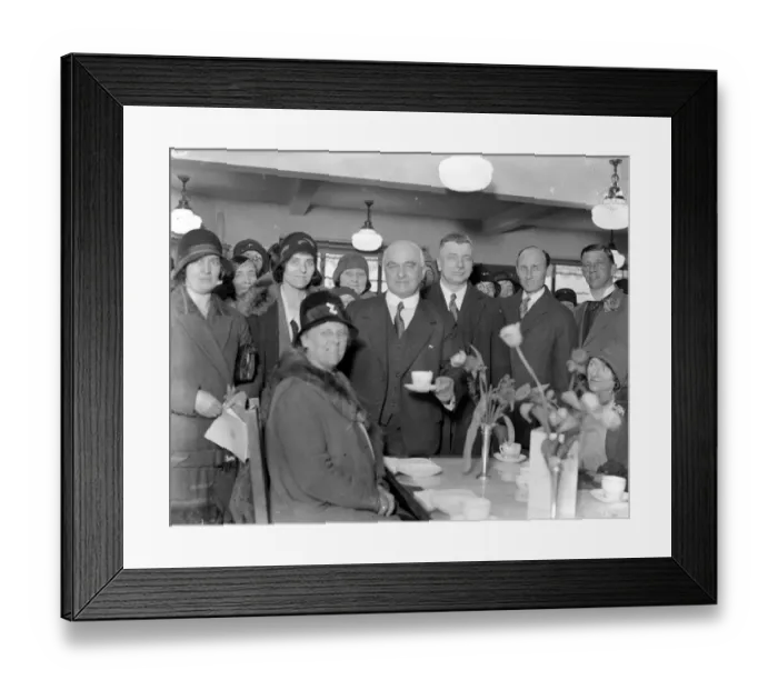 Framed Print : A. V. Alexander at the opening of the Cooperative Society store at Bristol 3 April 1930 Framed Print : A. V. Alexander at the opening of the Cooperative Society store at Bristol 3 April 1930