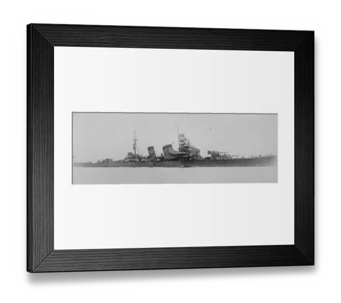 Framed Print : Japanese Battleship. Aoba sister to Kinukasa one of the latest type. March 1928