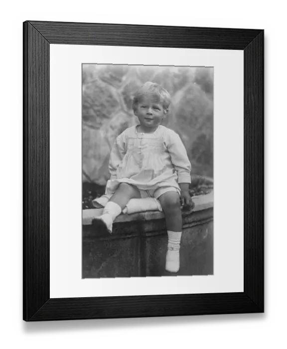 Framed Print : Strapping young Prince Little Prince Michael, the infant son of the Crown Prince of Romania