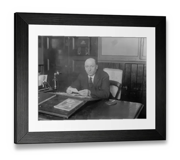Framed Print : Dan Sullivan. General Manager of The Ring. 1925 Framed Print : Dan Sullivan. General Manager of The Ring. 1925