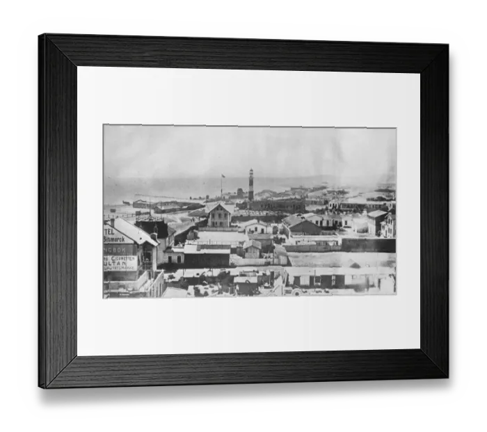 Framed Print : German South West Africa Swakopmund of northwestern Namibia August 1921 Framed Print : German South West Africa Swakopmund of northwestern Namibia August 1921