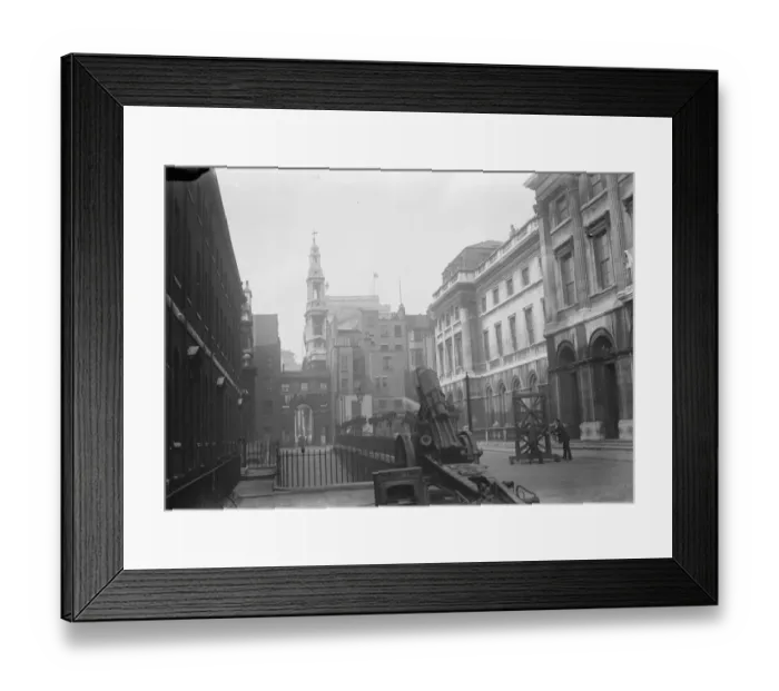 Framed Print : Problem of London University site. An interesting view of Kings College looking Framed Print : Problem of London University site. An interesting view of Kings College looking