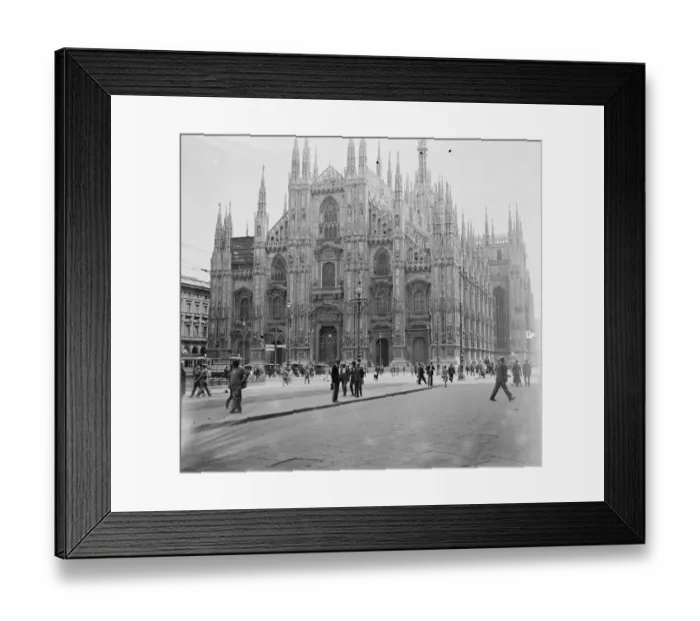 Framed Print : Milan Cathedral February 1925 Framed Print : Milan Cathedral February 1925