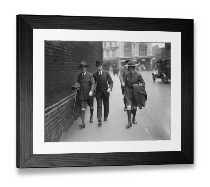 Framed Print : London cubs inspected by Lt Gen Sir A Codrington at Royal Mews, Buckingham Palace Framed Print : London cubs inspected by Lt Gen Sir A Codrington at Royal Mews, Buckingham Palace