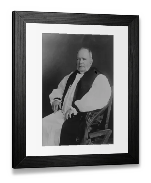 Framed Print : Bishop of Bangor to retire. The Bishop of Bangor, Dr Watkin Herbert Williams