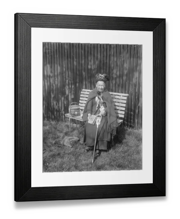 Framed Print : Household brigade steeplechases at Hawthorn Hill. Old Kate enjoying her lunch Framed Print : Household brigade steeplechases at Hawthorn Hill. Old Kate enjoying her lunch