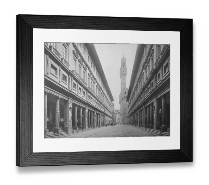 Framed Print : Florence capital city of the Italian region of Tuscany The Uffizi Gallery 16 February