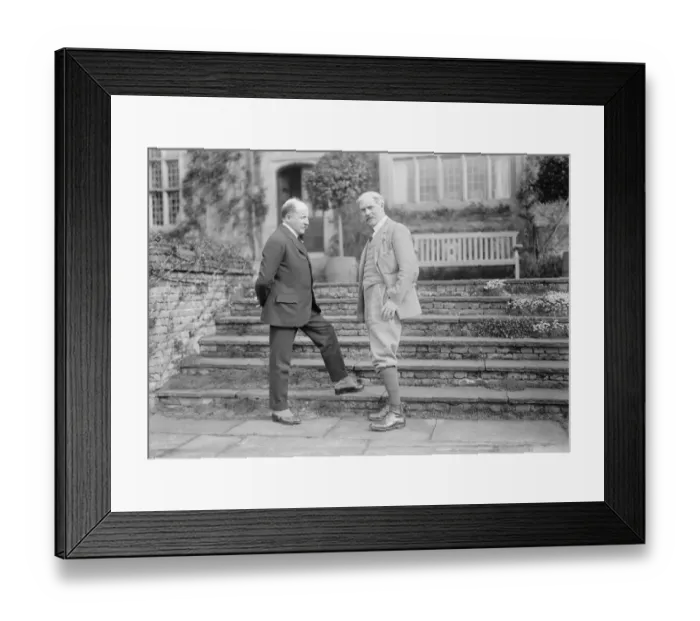 Framed Print : Anglo - Belgian Conference at Chequers. The Prime Minister had a weekend conference Framed Print : Anglo - Belgian Conference at Chequers. The Prime Minister had a weekend conference