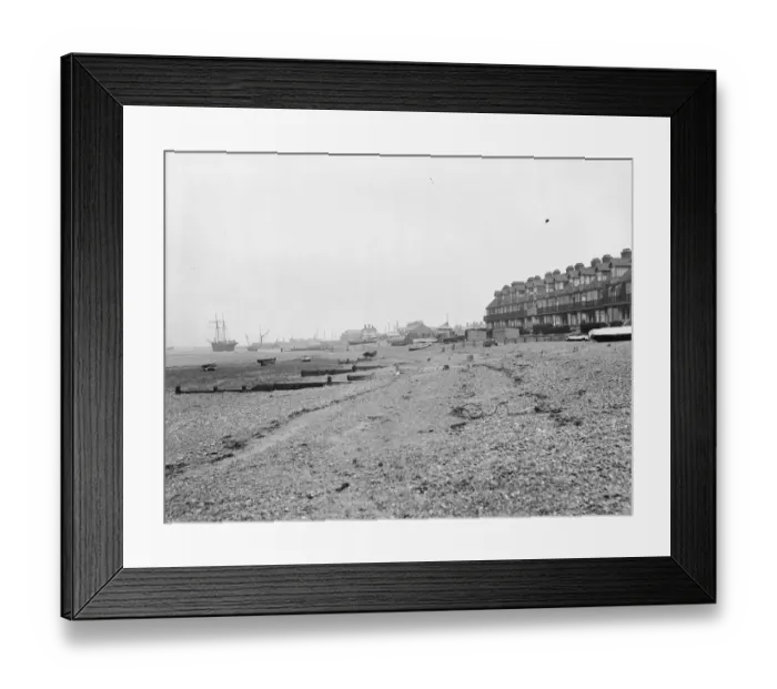 Framed Print : Whitstable, West Beach 1925