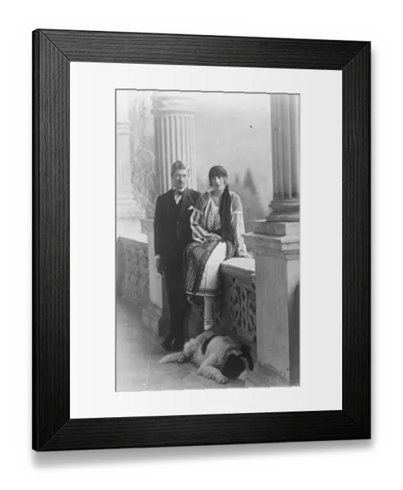Framed Print : A Future King and Queen The Crown Prince and Princess of Romania photographed Framed Print : A Future King and Queen The Crown Prince and Princess of Romania photographed