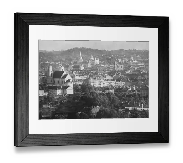 Framed Print : Vilna ( Vilnius ) A general view. 29 November 1927