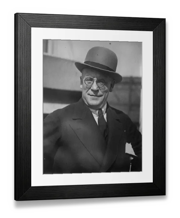 Framed Print : New President of the Governing commission of the Saar Mr George Washington Stephens