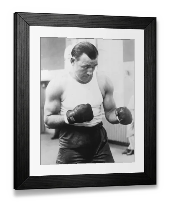 Framed Print : Jack Sharkey, boxer 11 January 1928