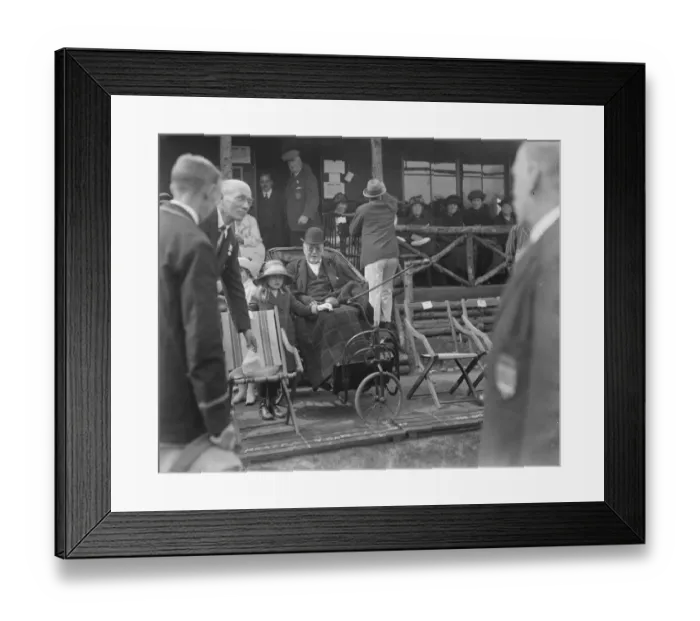 Framed Print : Lord Rosebery opens bowling green at Epsom. Lord Rosebery on his way to the ceremony Framed Print : Lord Rosebery opens bowling green at Epsom. Lord Rosebery on his way to the ceremony