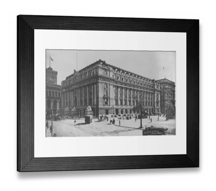 Framed Print : The New York Custom House America 21 September 1920 Framed Print : The New York Custom House America 21 September 1920
