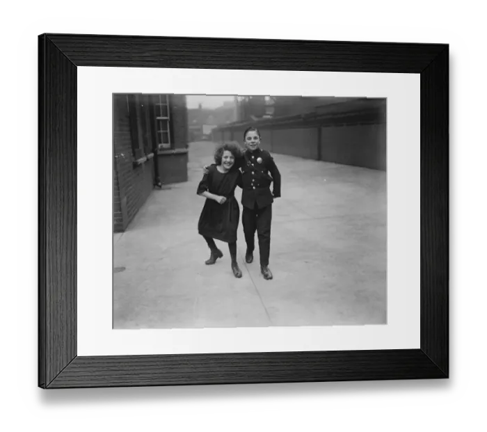 Framed Print : Heroic London boy enters lions den for crippled sisters sake. Alfred Garcia Framed Print : Heroic London boy enters lions den for crippled sisters sake. Alfred Garcia