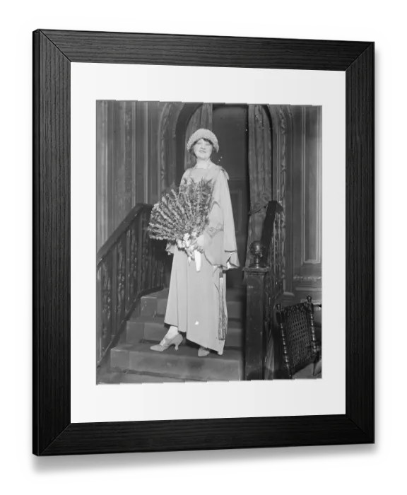 Framed Print : Miss Isabel Jay in play she wrote herself : joined by husband and daughter on her