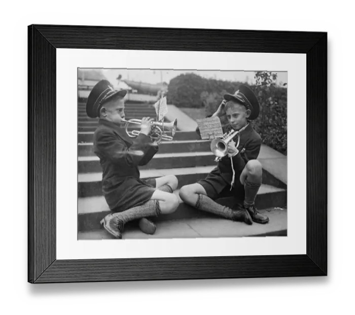 Framed Print : 187 brass bands competing at Crystal Palace. 29 September 1934