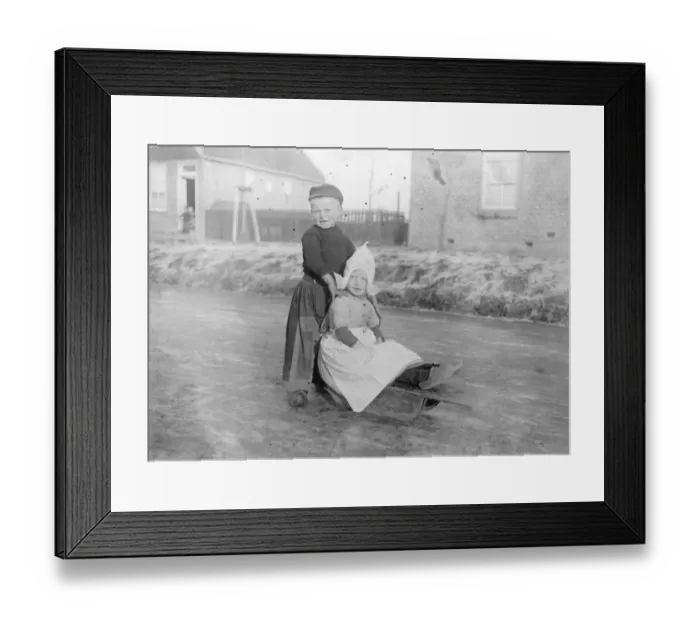 Framed Print : Holland Ice Bound Telegrams from Holland state a hard frost and fierce cold prevail