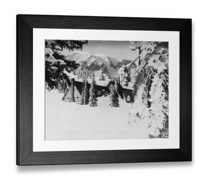 Framed Print : Americas record winter. A photograph from Rainier National Park, Washington Framed Print : Americas record winter. A photograph from Rainier National Park, Washington
